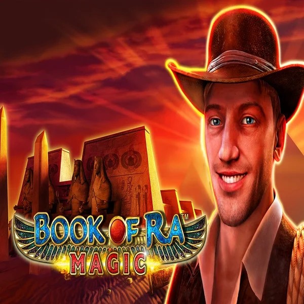 Book of Ra Magic logo by Greentube at Hurmio Casino