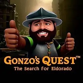 Gonzo's Quest slot logo by NetEnt at Hurmio Casino
